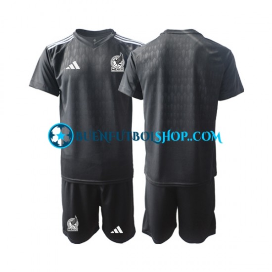 Camiseta de Fútbol México Portero 2022 Primera Equipación Manga Corta Niño