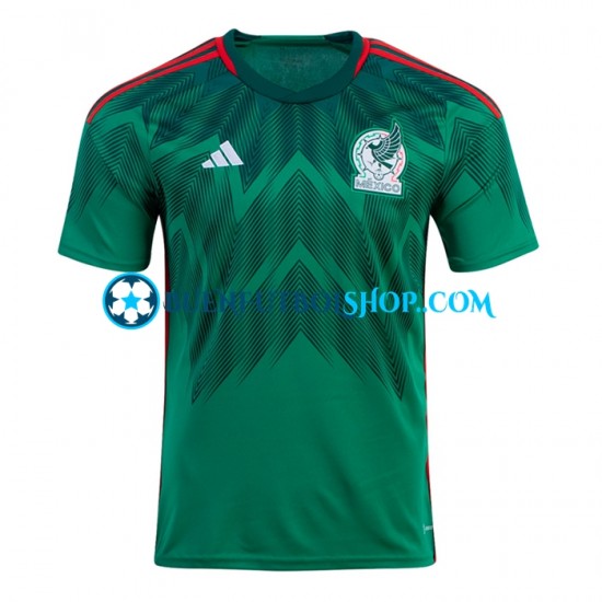 Camiseta de Fútbol México World Cup 2022 Primera Equipación Manga Corta Hombre