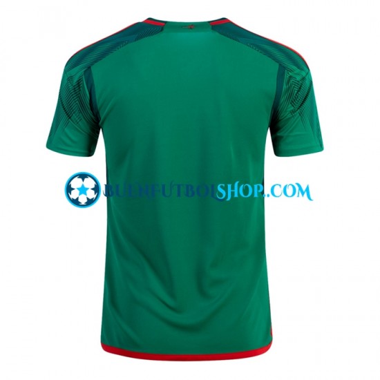 Camiseta de Fútbol México World Cup 2022 Primera Equipación Manga Corta Hombre