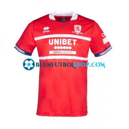 Camiseta de Fútbol Middlesbrough 2023-2024 Primera Equipación Manga Corta Hombre