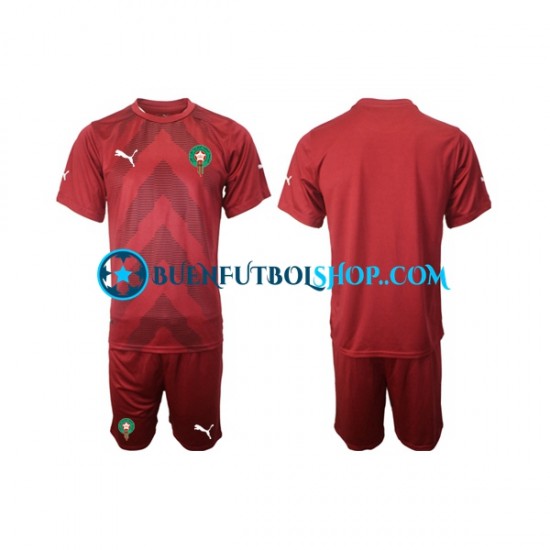 Camiseta de Fútbol Marruecos Portero 2022 Primera Equipación Manga Corta Niño