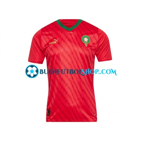 Camiseta de Fútbol Marruecos 2023 Primera Equipación Manga Corta Hombre