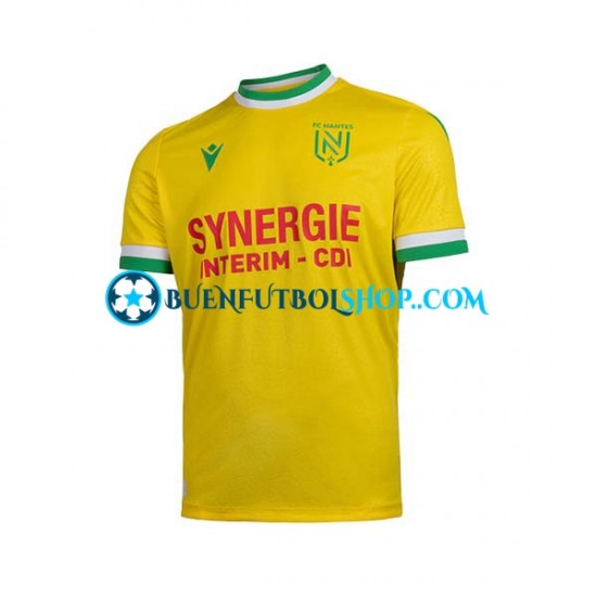 Camiseta de Fútbol Nantes 2022-2023 Primera Equipación Manga Corta Hombre