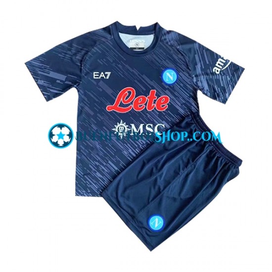 Camiseta de Fútbol Napoli 2022-2023 Tercera Equipación Manga Corta Niño