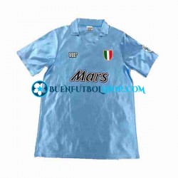 Camiseta de Fútbol Napoli Retro 1990 1991 Primera Equipación Manga Corta Hombre Camiseta de Fútbol Napoli Retro 1990 1991 Primera Equipación Manga Corta Hombre