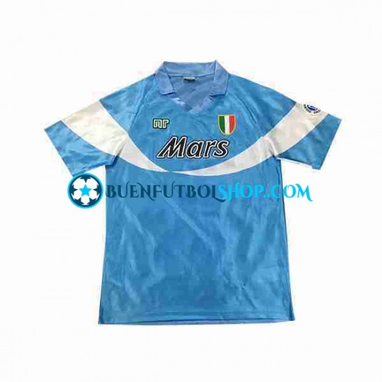 Camiseta de Fútbol Napoli Special Retro 1990 1991 Primera Equipación Manga Corta Hombre