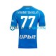 Camiseta de Fútbol Napoli Khvicha Kvaratskhelia 77 2023-2024 Primera Equipación Manga Corta Hombre