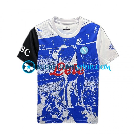 Camiseta de Fútbol Napoli Maradona Champions Special Edition 2023 Primera Equipación Manga Corta Hombre