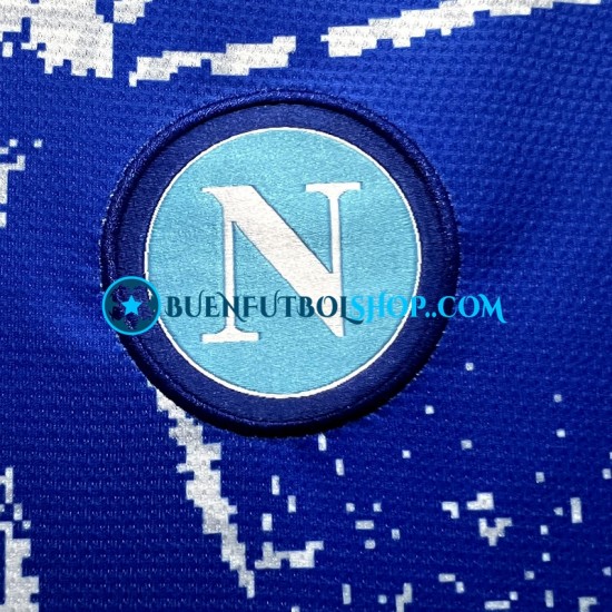 Camiseta de Fútbol Napoli Maradona Champions Special Edition 2023 Primera Equipación Manga Corta Hombre