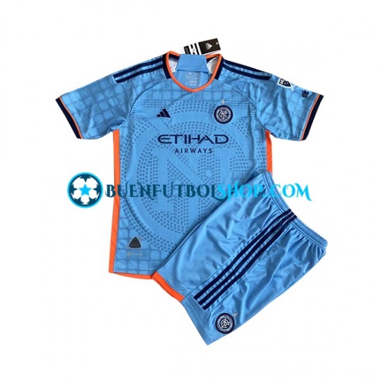 Camiseta de Fútbol New York City FC 2023 Primera Equipación Manga Corta Niño