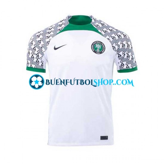 Camiseta de Fútbol Nigeria 2022 Segunda Equipación Manga Corta Hombre