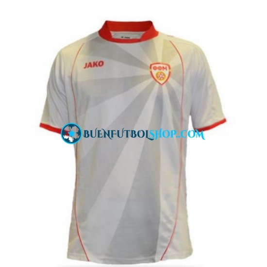 Camiseta de Fútbol Macedonia del Norte 2022 Segunda Equipación Manga Corta Hombre