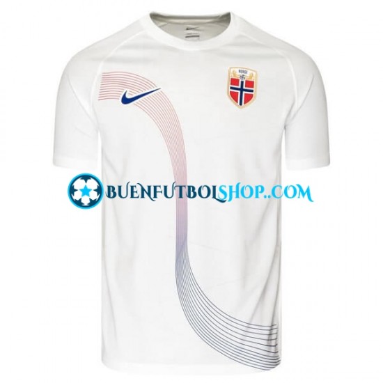 Camiseta de Fútbol Noruega 2022 Segunda Equipación Manga Corta Hombre