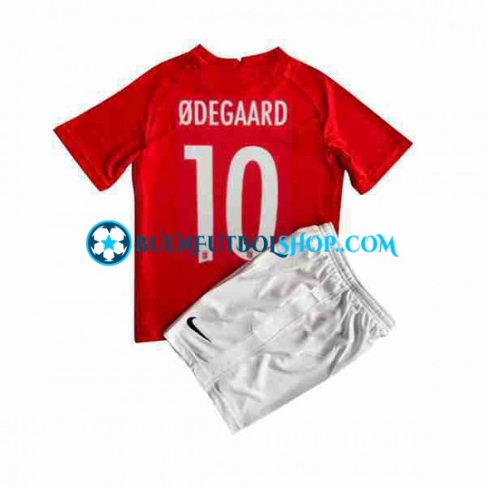 Camiseta de Fútbol Noruega ODEGAARD 10 2022 Primera Equipación Manga Corta Niño