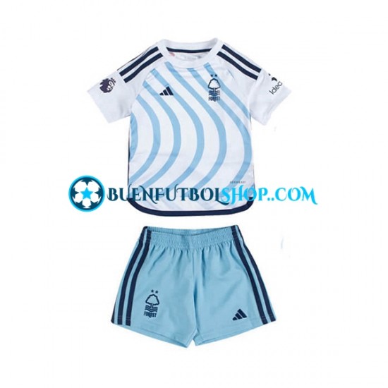 Camiseta de Fútbol Nottingham Forest 2023-2024 Segunda Equipación Manga Corta Niño