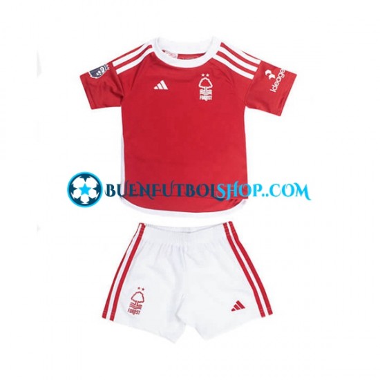 Camiseta de Fútbol Nottingham Forest 2023-2024 Primera Equipación Manga Corta Niño