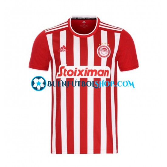 Camiseta de Fútbol Olympiacos 2021-2022 Primera Equipación Manga Corta Hombre