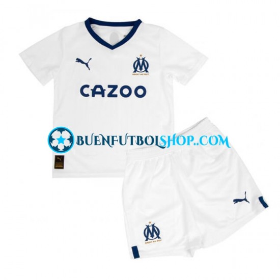 Camiseta de Fútbol Olympique de Marsella 2022-2023 Primera Equipación Manga Corta Niño