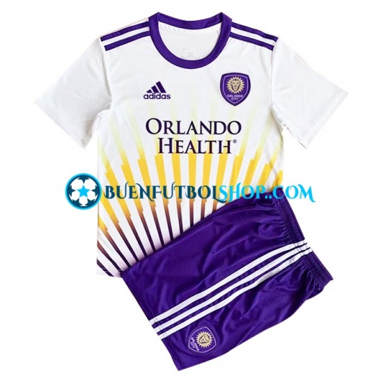 Camiseta de Fútbol Orlando City 2022-2023 Segunda Equipación Manga Corta Niño