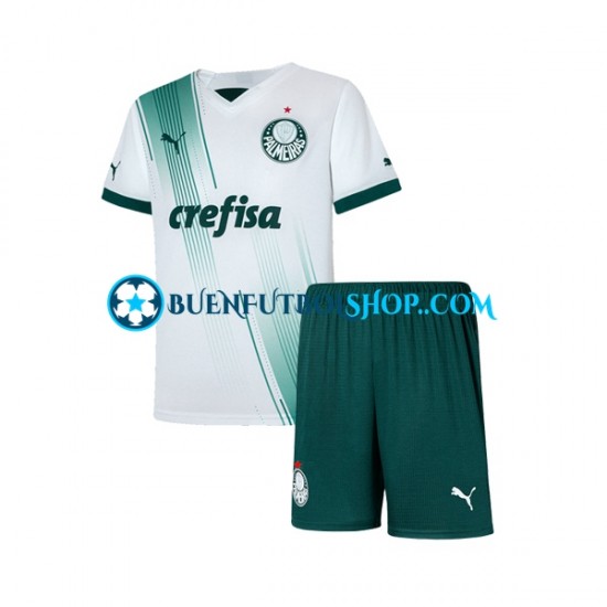 Camiseta de Fútbol Palmeiras 2023-2024 Segunda Equipación Manga Corta Niño