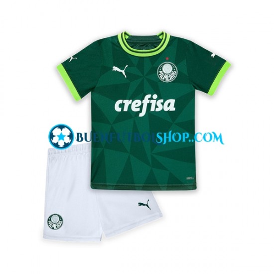 Camiseta de Fútbol Palmeiras 2023-2024 Primera Equipación Manga Corta Niño