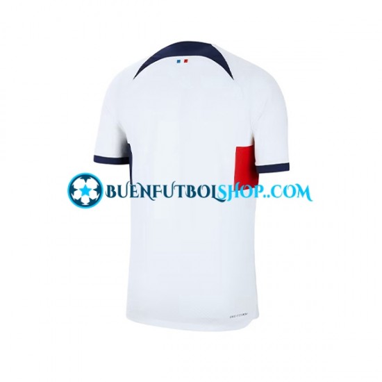 Camiseta de Fútbol Paris Saint-Germain 2023-2024 Segunda Equipación Manga Corta Hombre