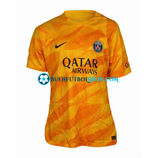 Camiseta de Fútbol Paris Saint-Germain Portero 2023-2024 Segunda Equipación Manga Corta Hombre