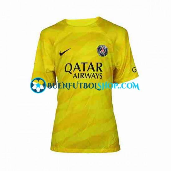 Camiseta de Fútbol Paris Saint-Germain Portero 2023-2024 Tercera Equipación Manga Corta Hombre