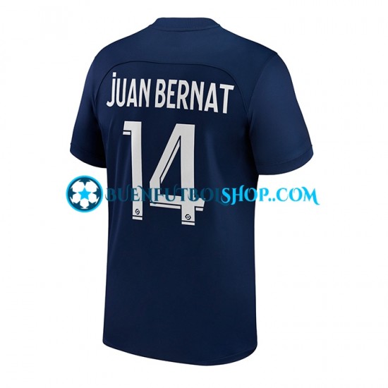 Camiseta de Fútbol Paris Saint-Germain Juan Bernat 14 2022-2023 Primera Equipación Manga Corta Hombre