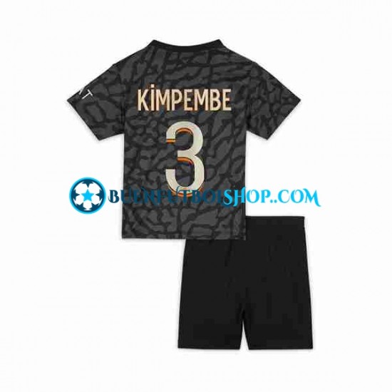 Camiseta de Fútbol Paris Saint-Germain Kimpembe 3 2023-2024 Tercera Equipación Manga Corta Niño