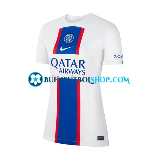 Camiseta de Fútbol Paris Saint-Germain 2022-2023 Tercera Equipación Manga Corta para Mujer