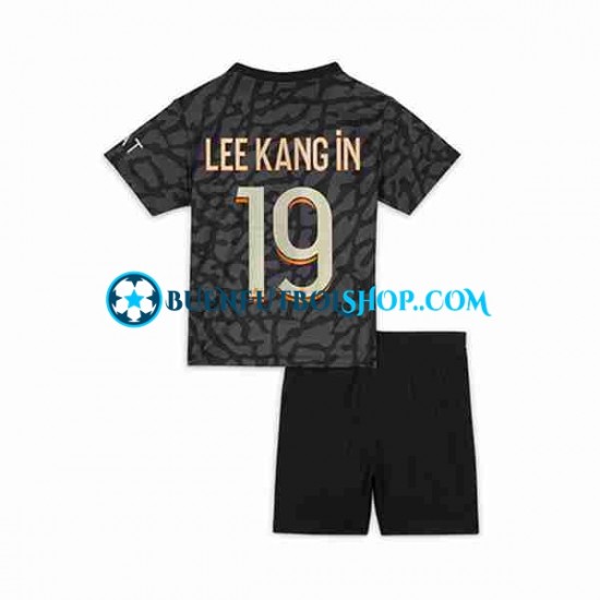 Camiseta de Fútbol Paris Saint-Germain Lee Kang In 19 2023-2024 Tercera Equipación Manga Corta Niño