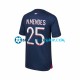 Camiseta de Fútbol Paris Saint-Germain N.Mendes 25 2023-2024 Primera Equipación Manga Corta Hombre