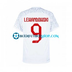 Camiseta de Fútbol Polonia Lewandowski 9 World Cup 2022 Primera Equipación Manga Corta Hombre Camiseta de Fútbol Polonia Lewandowski 9 World Cup 2022 Primera Equipación Manga Corta Hombre