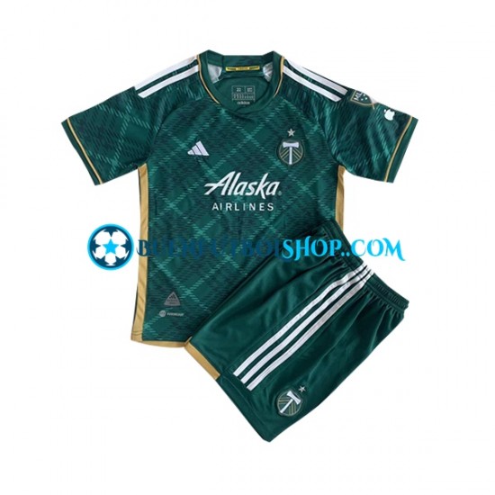 Camiseta de Fútbol Portland Timbers FC 2023 Primera Equipación Manga Corta Niño