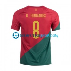 Camiseta de Fútbol Portugal B.Fernandes 8 World Cup 2022 Primera Equipación Manga Corta Hombre Camiseta de Fútbol Portugal B.Fernandes 8 World Cup 2022 Primera Equipación Manga Corta Hombre