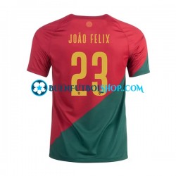 Camiseta de Fútbol Portugal Joao Felix 23 World Cup 2022 Primera Equipación Manga Corta Hombre