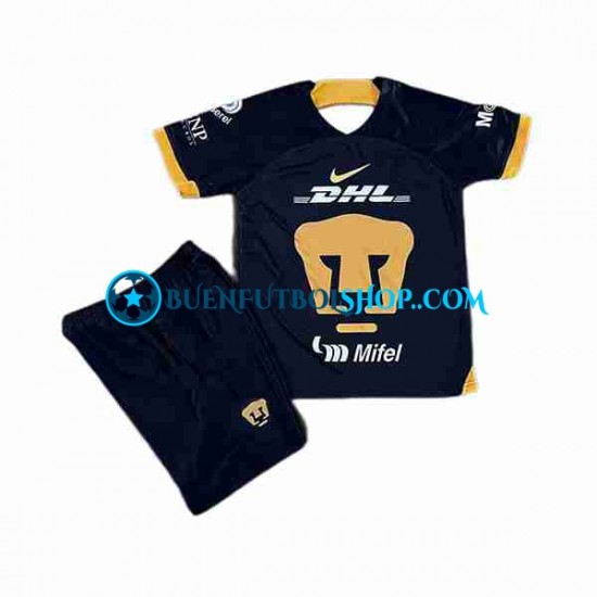 Camiseta de Fútbol Pumas UNAM 2023-2024 Segunda Equipación Manga Corta Niño