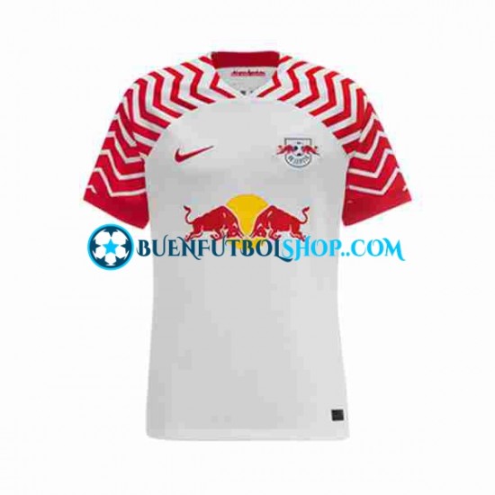 Camiseta de Fútbol RB Leipzig 2023-2024 Primera Equipación Manga Corta Hombre