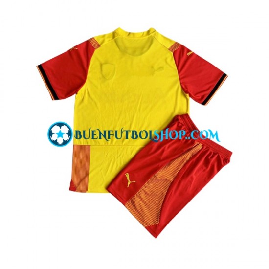 Camiseta de Fútbol RC Lens 2023-2024 Primera Equipación Manga Corta Niño