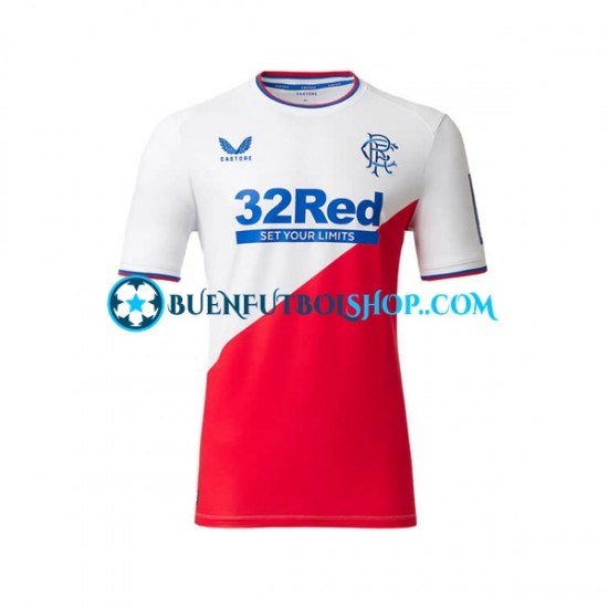 Camiseta de Fútbol Rangers 2022-2023 Segunda Equipación Manga Corta Hombre