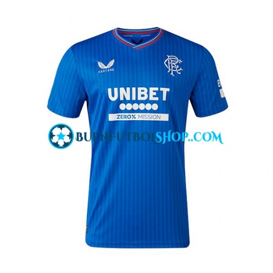 Camiseta de Fútbol Rangers 2023-2024 Primera Equipación Manga Corta Hombre