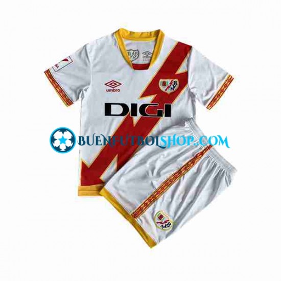 Camiseta de Fútbol Rayo Vallecano 2023-2024 Primera Equipación Manga Corta Niño