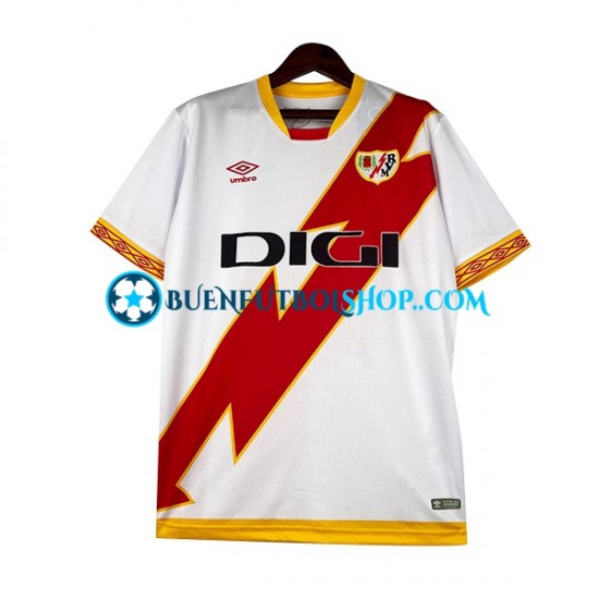 Camiseta de Fútbol Rayo Vallecano 2023-2024 Primera Equipación Manga Corta Hombre