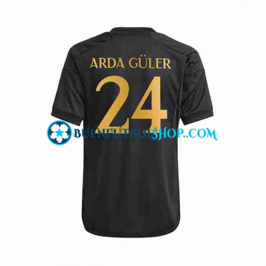 Camiseta de Fútbol Real Madrid Arda Guler 24 2023-2024 Tercera Equipación Manga Corta Hombre