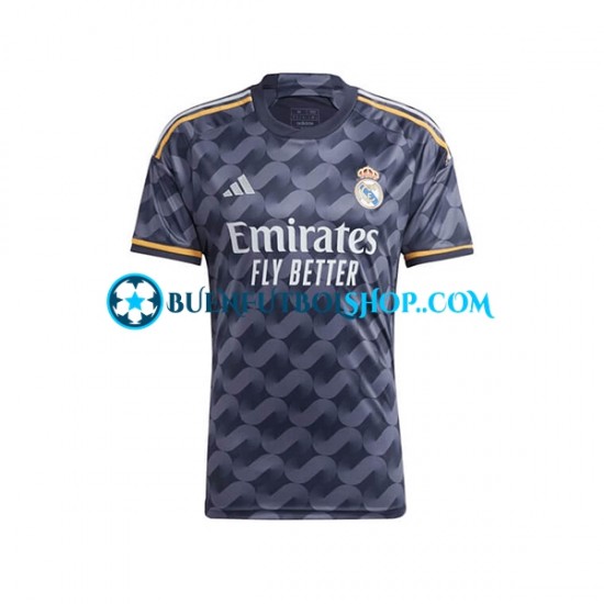 Camiseta de Fútbol Real Madrid 2023-2024 Segunda Equipación Manga Corta Hombre