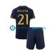 Camiseta de Fútbol Real Madrid Brahim Diaz 21 2023-2024 Segunda Equipación Manga Corta Niño