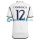 Camiseta de Fútbol Real Madrid Camavinga 12 2023-2024 Primera Equipación Manga Corta Hombre