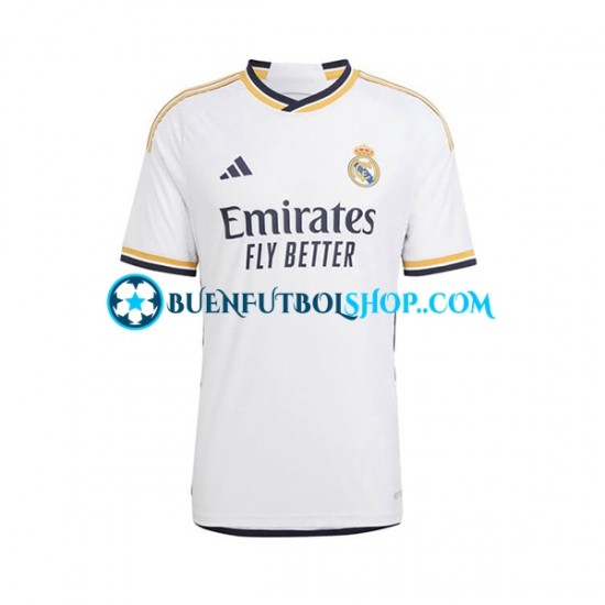 Camiseta de Fútbol Real Madrid Federico Valverde 15 2023-2024 Primera Equipación Manga Corta Niño