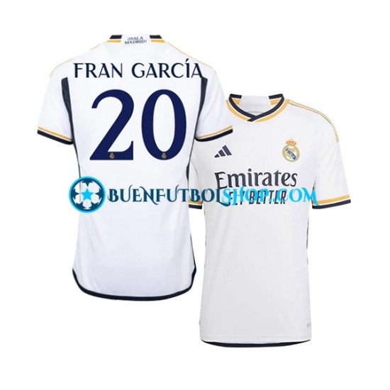 Camiseta de Fútbol Real Madrid Fran Garcia 20 2023-2024 Primera Equipación Manga Corta Hombre